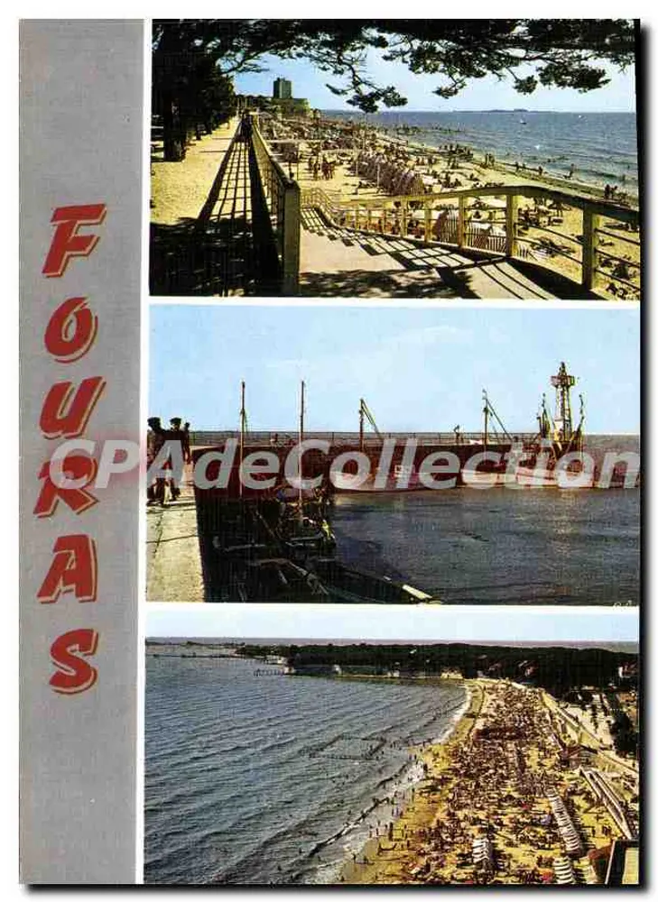 Fouras — Panoramablick auf die Strandpromenade, den Hafen und den Leuchtturm — Verlag Elée, N° 2579 - Vorderseite