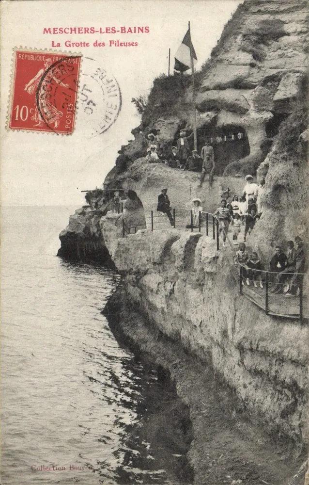 Meschers-les-Bains — A Gruta das Fiação — Coleção Bournon - Frente
