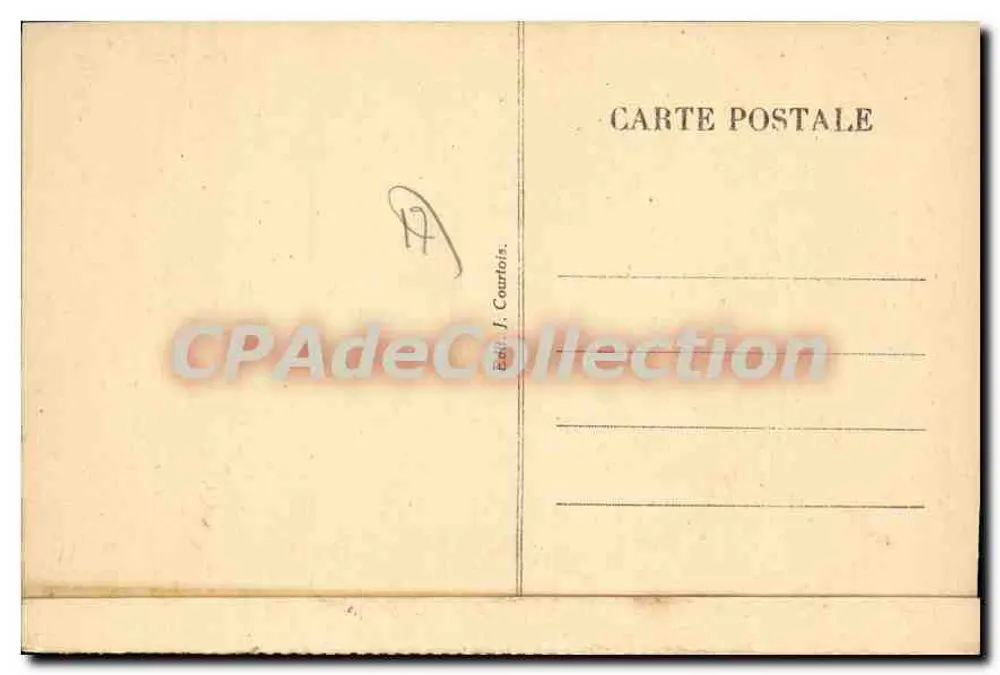 Ile d'Oléron — Moulin de l'Aubier, route de la Cotinière — Éditeur J. Courtois - Rückseite