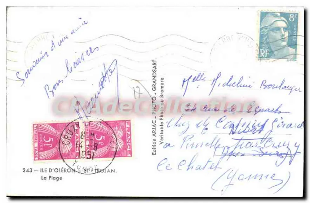 प्लेज़ — ओलेरॉन द्वीप — एडिशन एरियाक, ग्रांडार्ट - पीछे