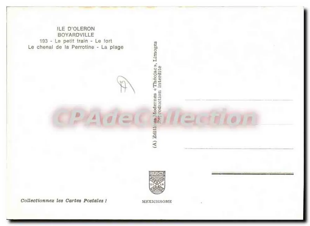 Beyardville — Recuerdo de Beyardville — Ediciones Modernas « Théolène » Limoges - Reverso