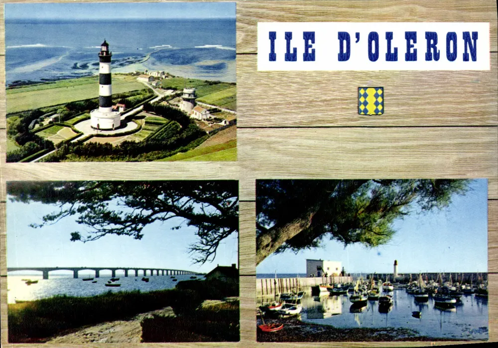 Insel Oléron — Leuchtturm Chassiron, Viadukt, Hafen — Éditions Mexichrome, Limoges - Vorderseite