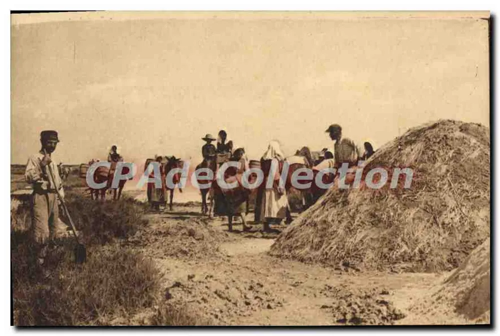 Ilha de Ré — Transporte do Sal — Edição artística H. Sorguvin - Frente