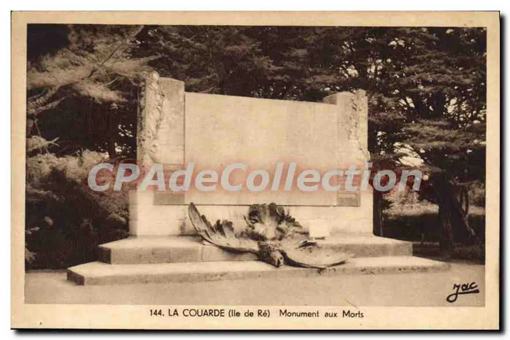 LA COUARDE (Ilha de Ré) — Monumento aos Mortos — editor J. RENAL - Frente