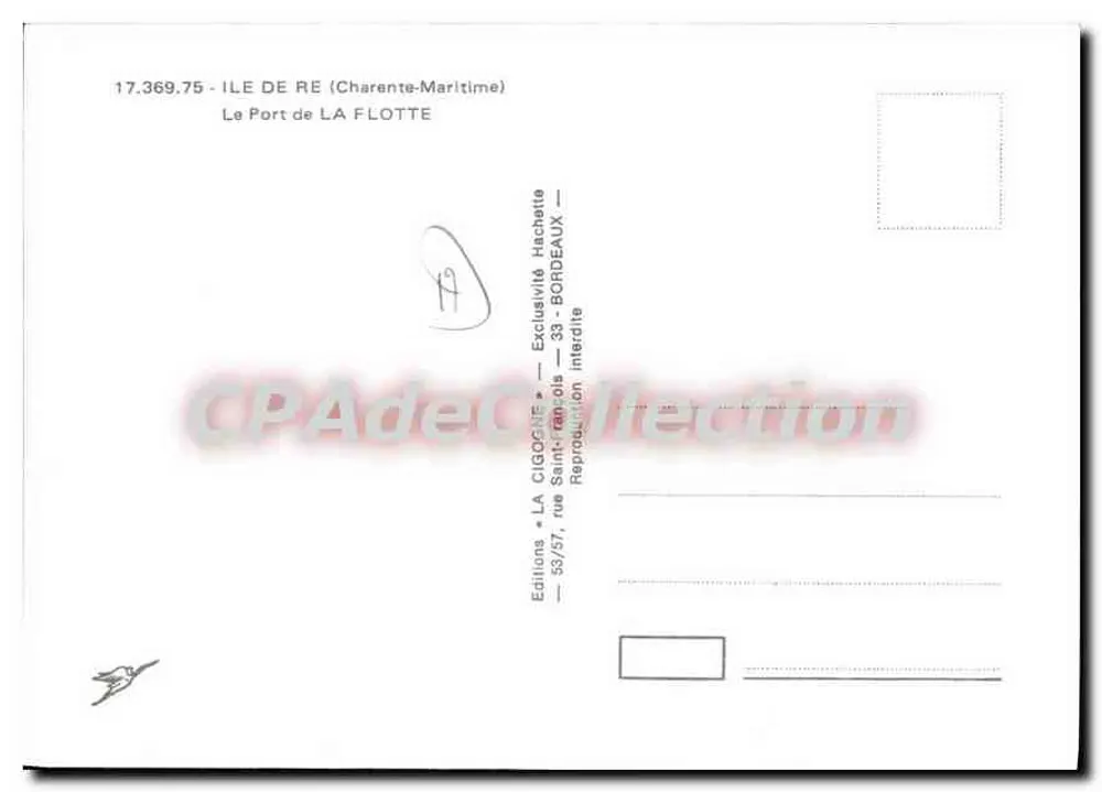 O Port de La Flotte — Ilha de Ré (Charente-Maritime) — Éditions La Cigogne - Verso