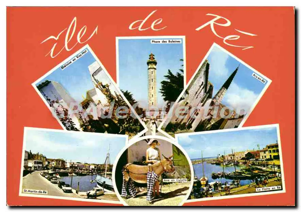 Ilha de Ré — Farol das Baleias, Saint-Martin-de-Ré, Ars-en-Ré, La Flotte en Ré — Editor CAP-THÉOJAC - Frente
