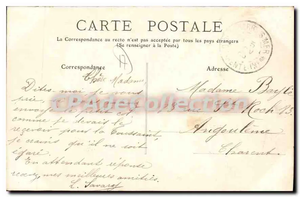 La Rochelle — Chalet de l'Octroi — Editor anônimo, n° 25 - Verso