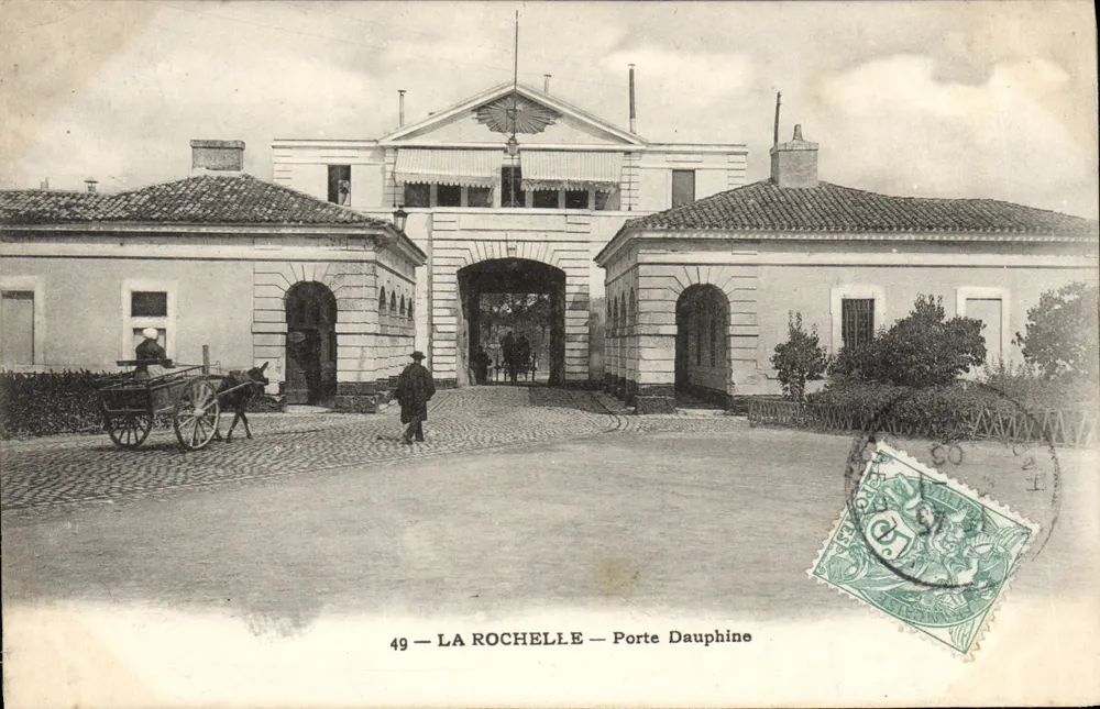 La Rochelle — Brama Dauphine — wydawca anonimowy, nr 49 - Awers