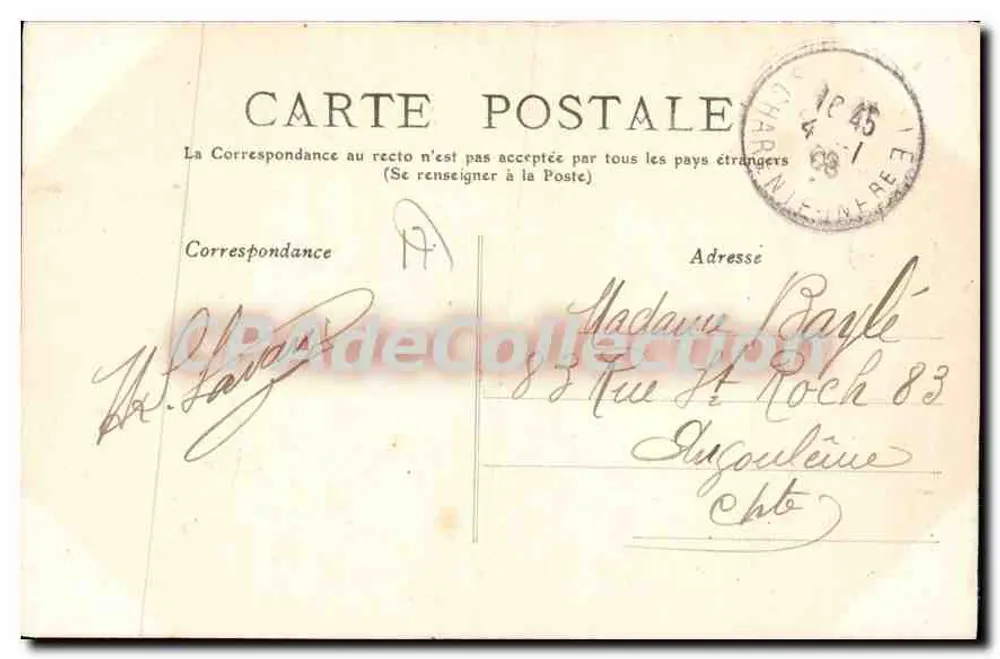 La Rochelle — Brama Dauphine — wydawca anonimowy, nr 49 - Rewers