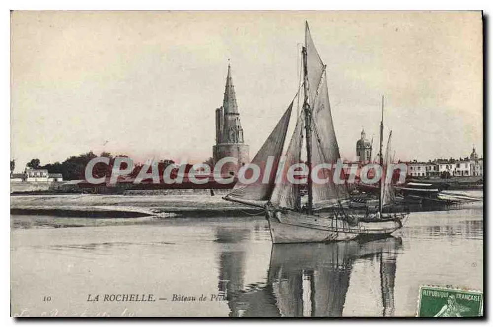 La Rochelle — Barco de Pesca — editor desconhecido, n° 10 - Frente