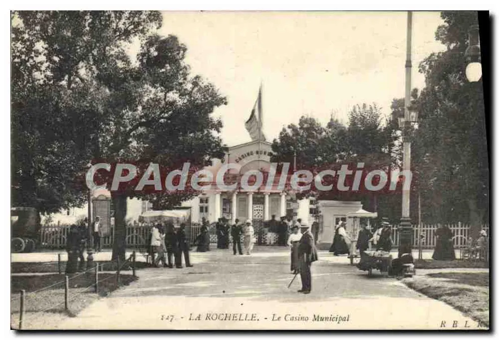 La Rochelle - Das Municipale Casino — Vintage Postcard/Antike Ansichtskarte, n° 1447 - Vorderseite