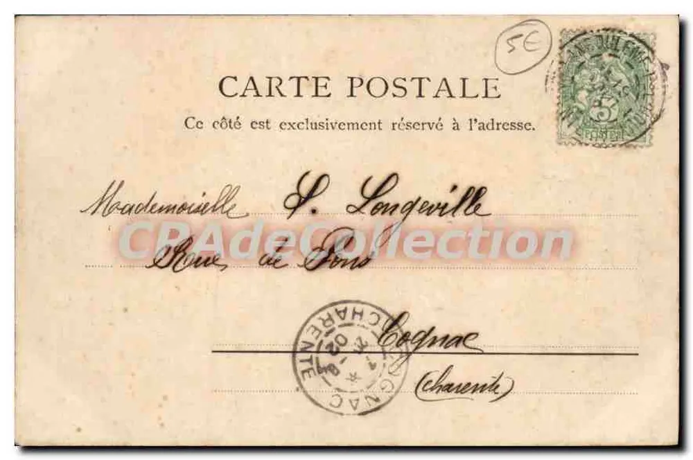 A Praia no horário dos banhos — Pontaillac — R. & J. D. 11956heina - Verso