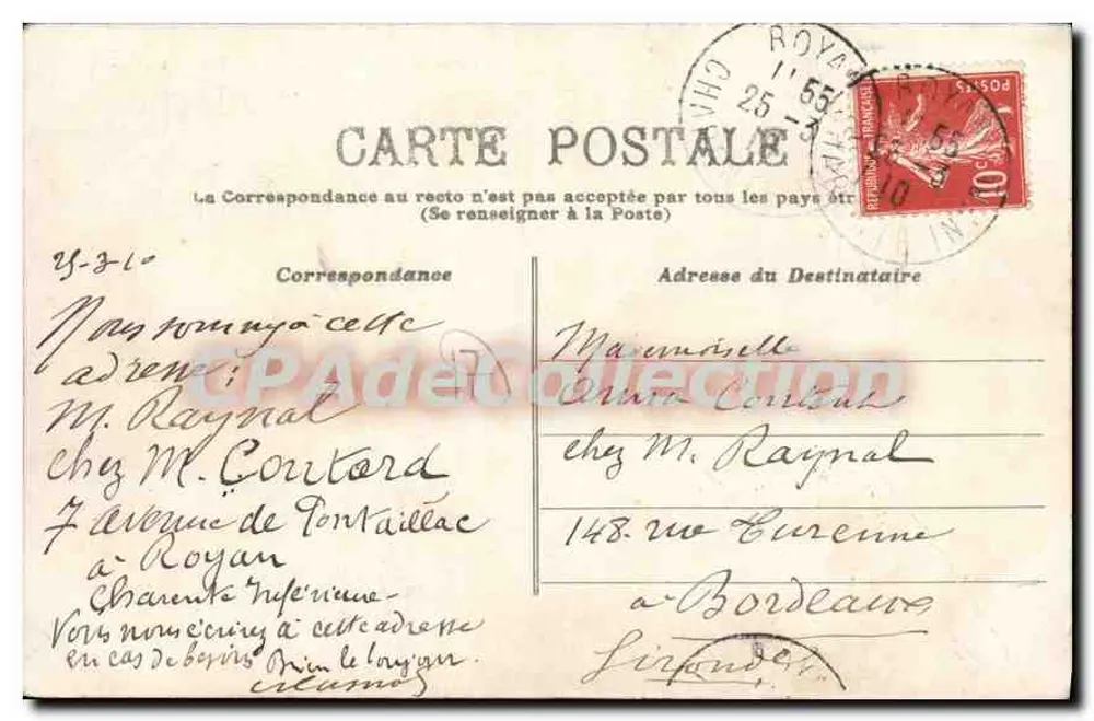 Royan - Der Hafen, Fischereibootstation — Verleger Montales Galeries, Nr. 17 - Rückseite