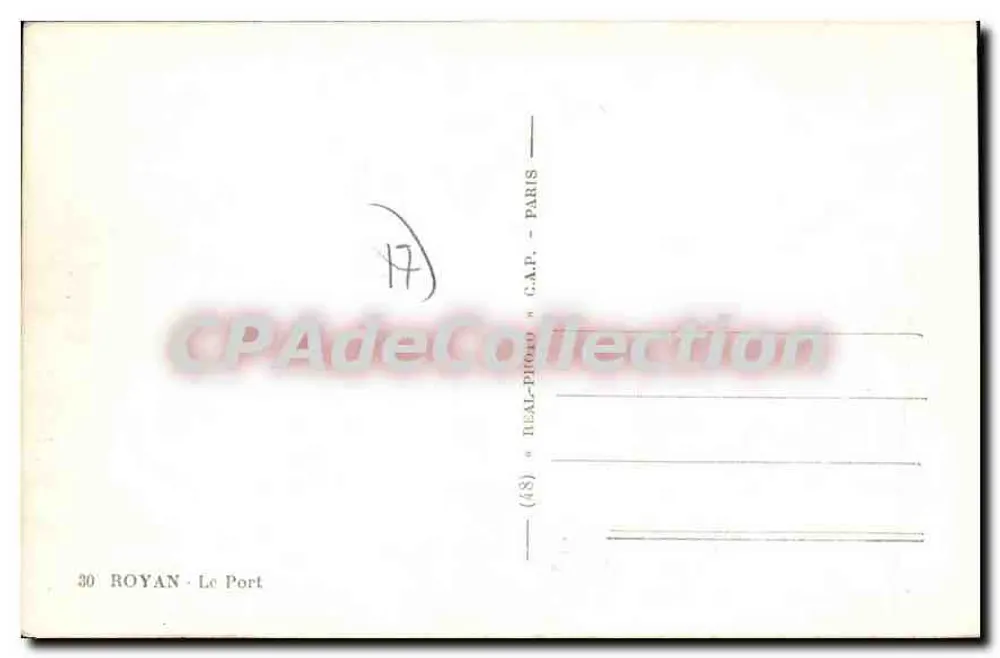 रॉयन — पोर्ट — C.A.P. — संख्या 30 - पीछे