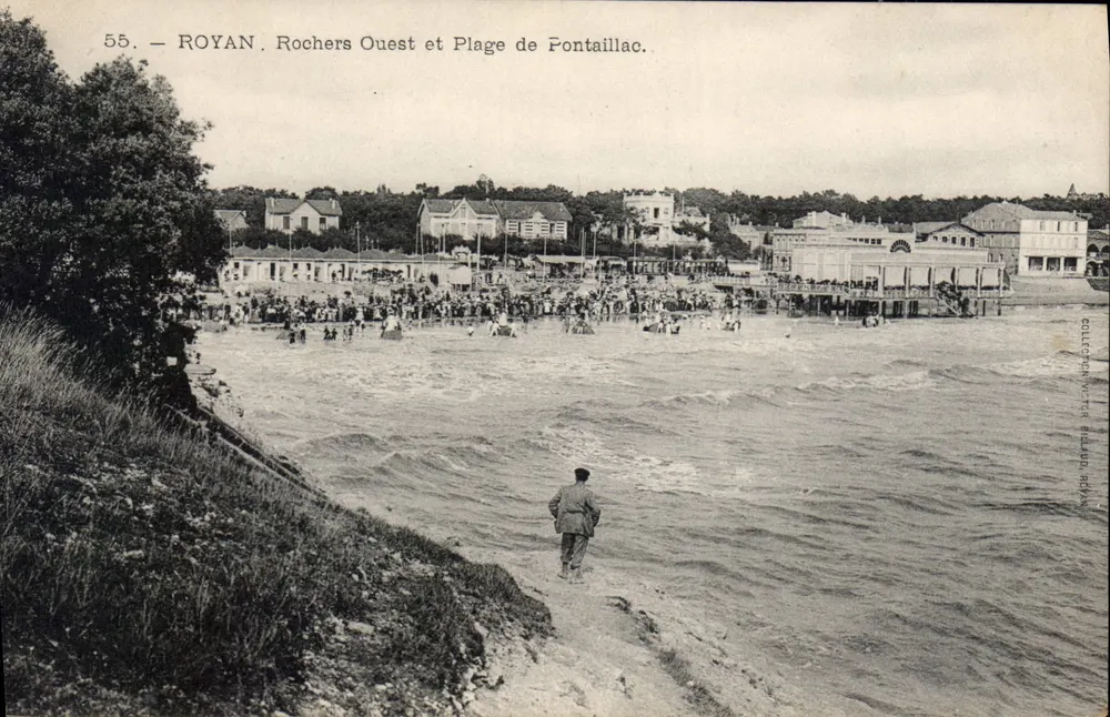 Royan. Westliche Felsen und Fontaillac-Strand — n°55 — Verleger unbekannt - Vorderseite