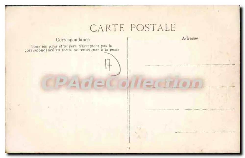 Royan. Westliche Felsen und Fontaillac-Strand — n°55 — Verleger unbekannt - Rückseite