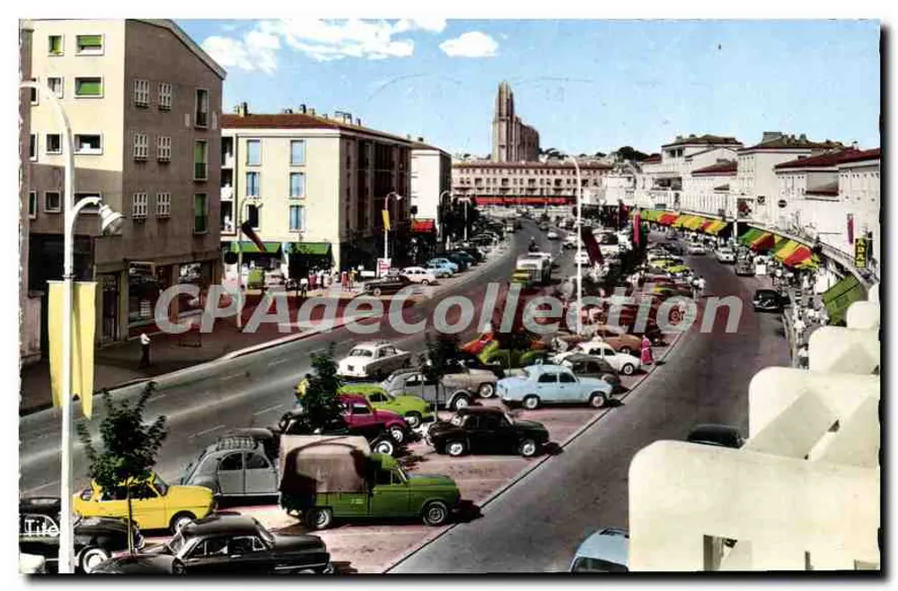 Place de la République — Saint-Maur-des-Fossés — Vintage Postcard/Antike Ansichtskarte - Vorderseite