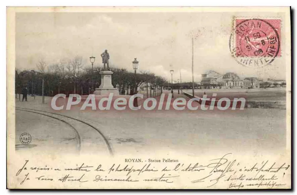 Royan - Estátua Pelletan — editor ABAC, n° 440 - Frente
