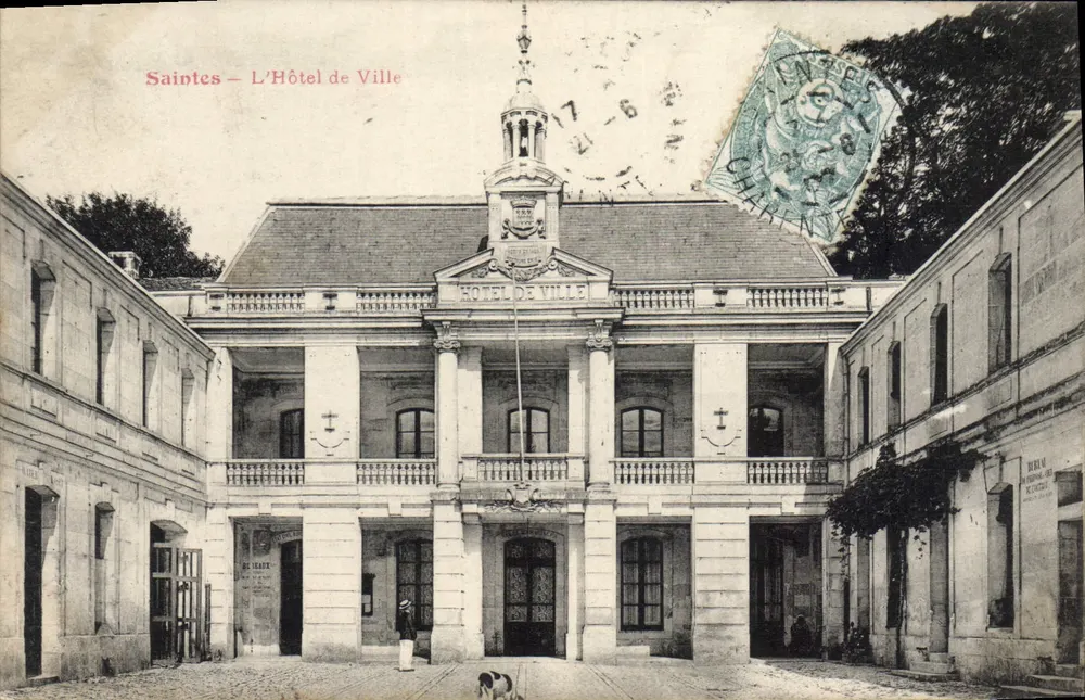 Saintes – Hotel Miasta — wydawca nieznany, numer serii nie widoczny - Awers