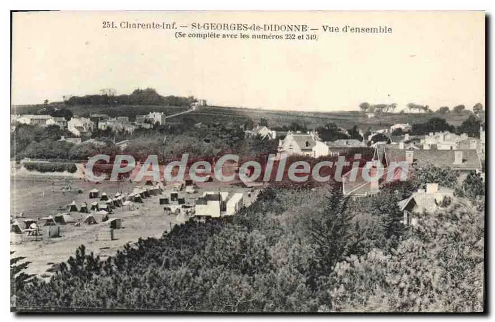 St-Georges-de-Diddonne — Vista geral — F. Braun, fotógrafo-editor, Royan - Frente