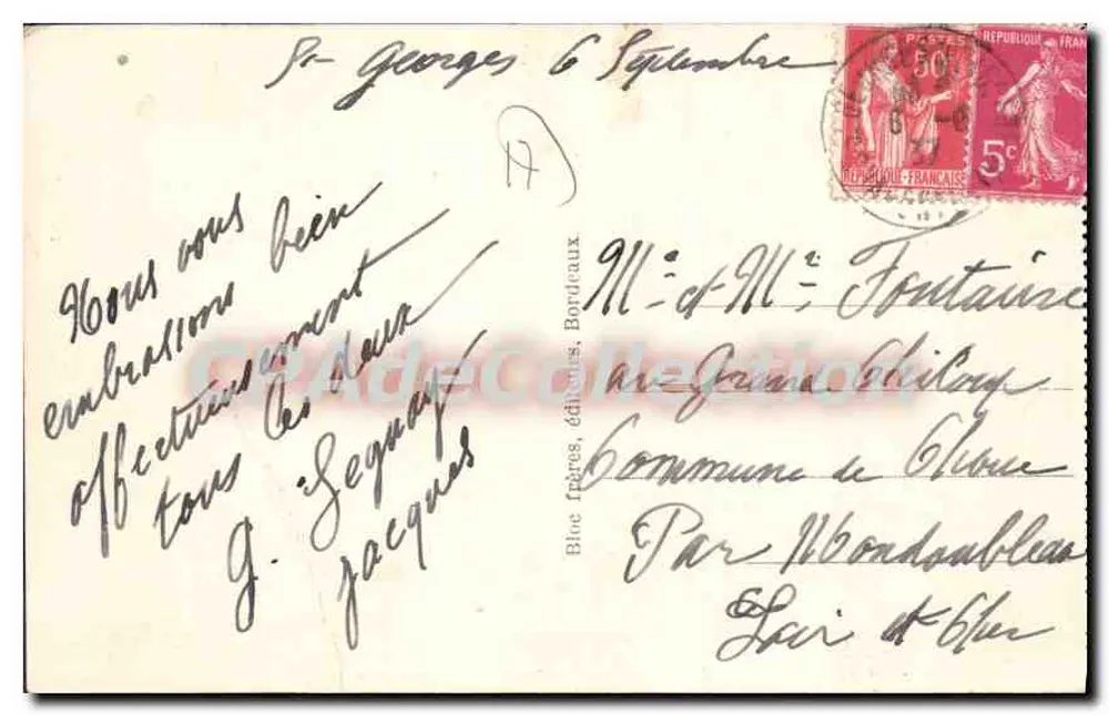 Saint Georges-de-Didonne (Côte d'Argent) — Vista geral — Miramar BR. - Verso