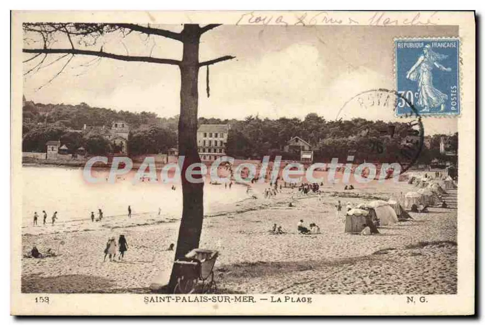 Saint-Palais-sur-Mer — A Praia — N.G. n°158 - Frente