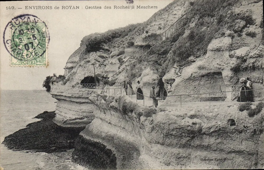 Environs de Royan : Grotas das Rochas em Meschers — Coleção Lirio Billaud, n°149 - Frente