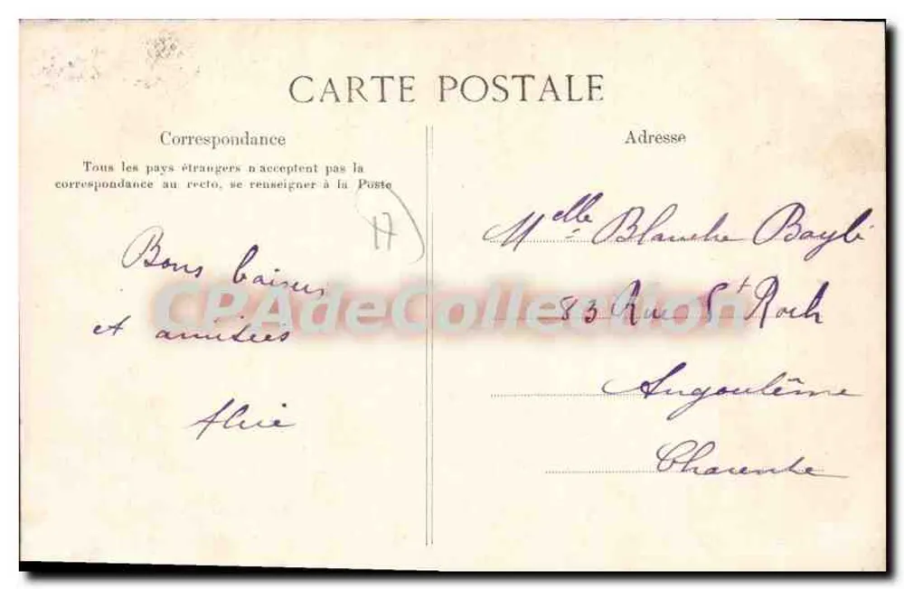 Environs de Royan : Grotas das Rochas em Meschers — Coleção Lirio Billaud, n°149 - Verso
