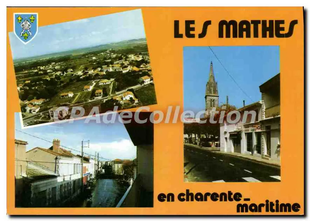 Les Mathes — vista generale, chiesa e via principale — Edizioni « Théoljar », Limoges - Recto