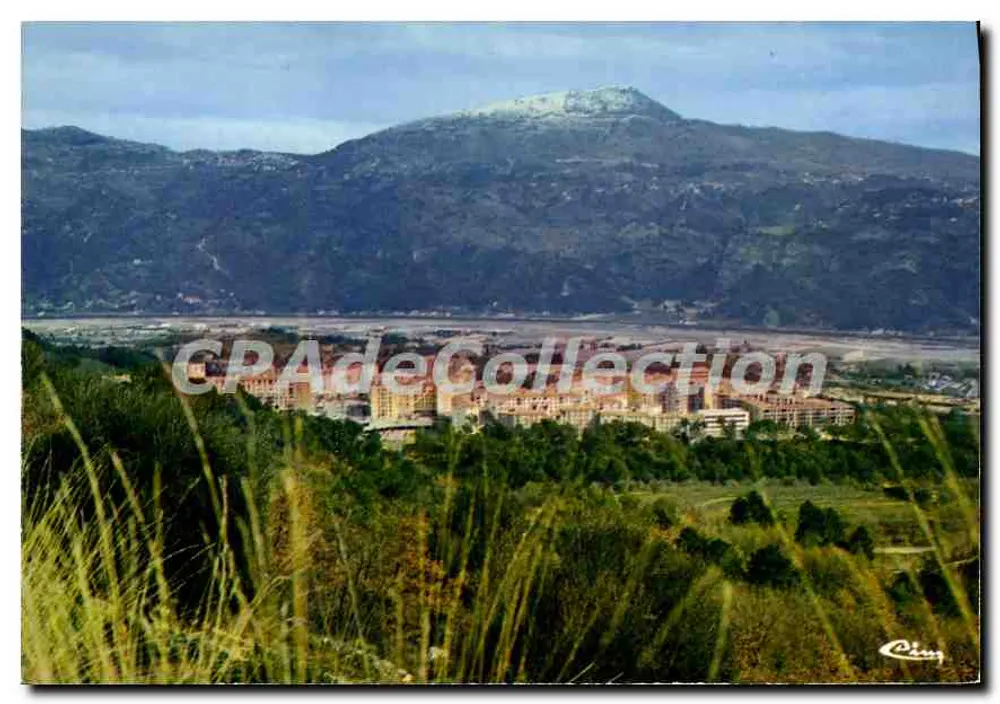 Carros-Neuf (Alpes-Maritimes) — Allgemeiner Blick auf das Dorf und das Tal des Var — Imprimeur Combier - Vorderseite