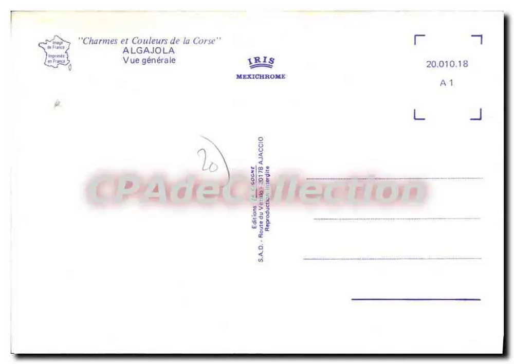 Algajola — Vista geral — IRIS MEXICHROME - Verso