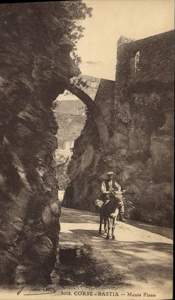 Monte Piano — Córsega - Bastia — J. Moretti, n° 3002 - Frente