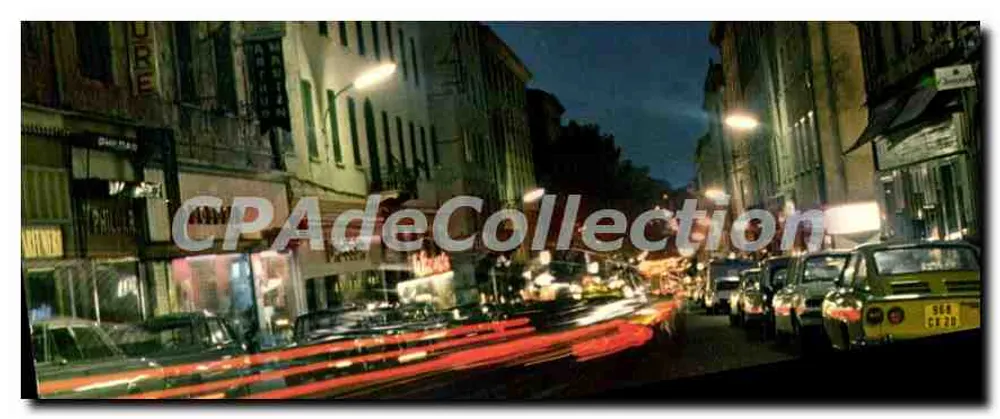 Bastia — O Boulevard Paoli iluminado — Edições Diplomata Hachette, n° 20.033.178 - Frente