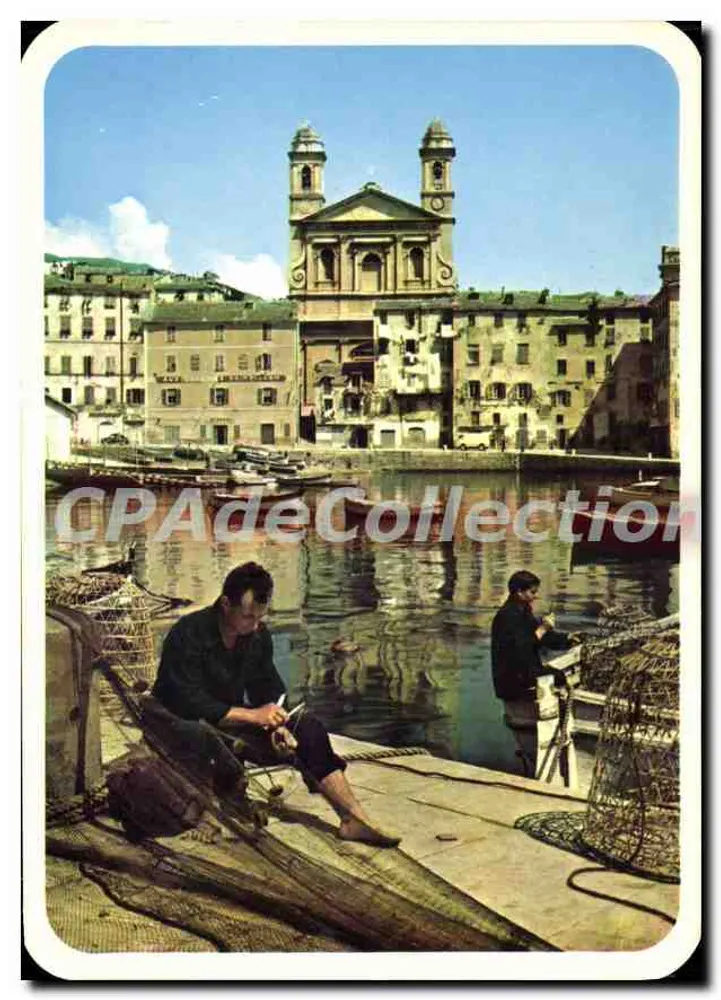 Pescadores de lagostas e redes - Bastia - S.A.D. Ajaccio - Frente