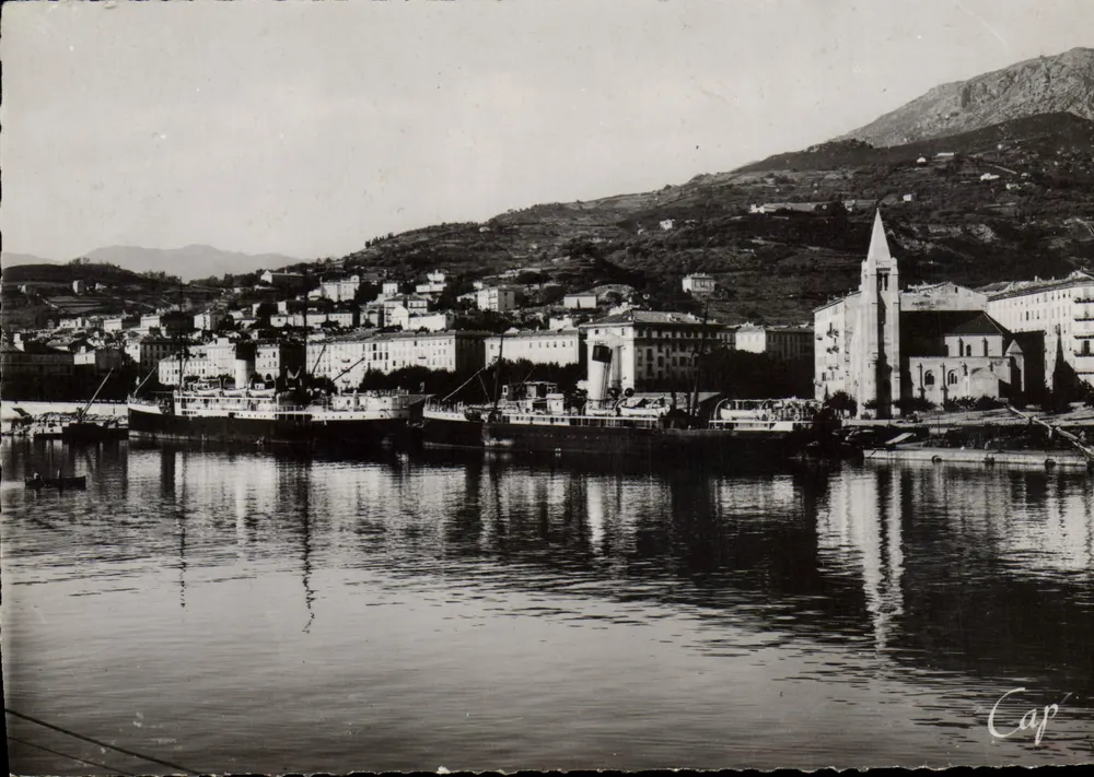 Bastia — Ansicht des Hafens und der Stadt — C.A.P. Paris (46) - Vorderseite