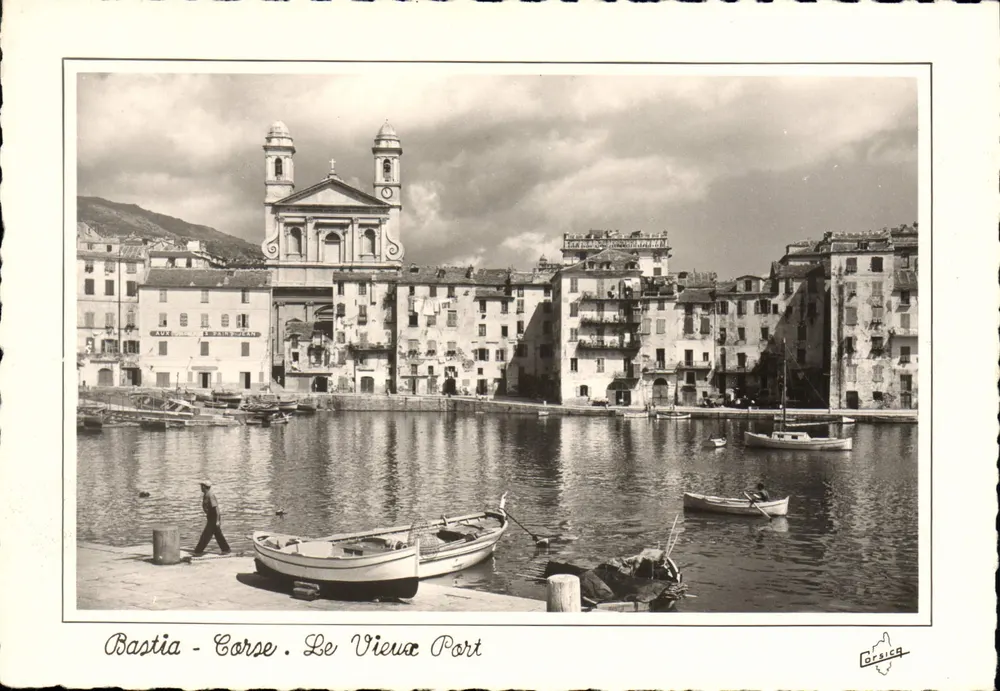 Bastia - Korsika. Der alte Hafen — Kirche Saint-Jean — Editions M.C. Miramont, Bastia - Vorderseite