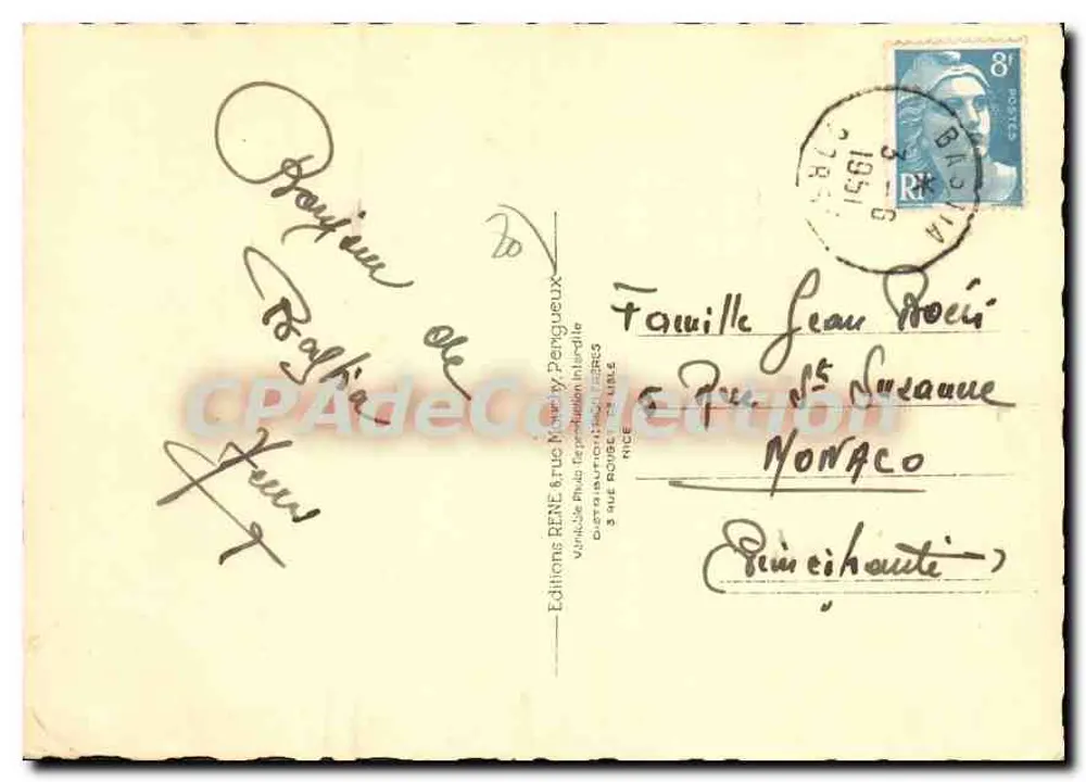 Bastia - Korsika: Der alte Hafen — Editions RENÉ, n° 1006 - Rückseite