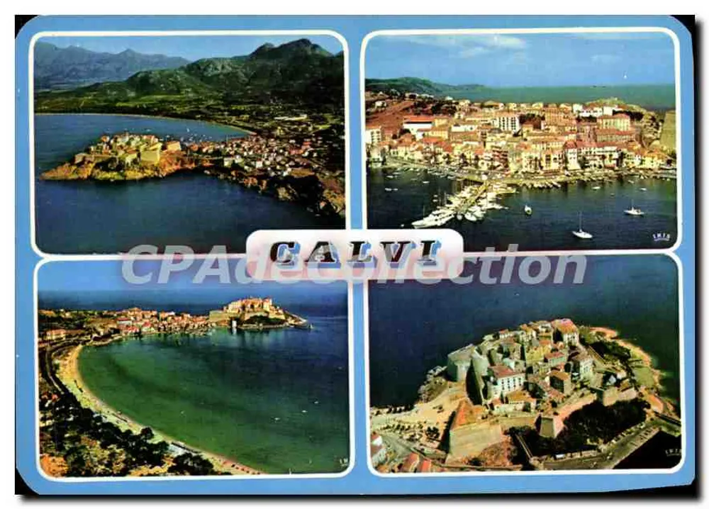 Calvi — Panoramablick — S.A.D. Route du Vittale, Ajaccio - Vorderseite