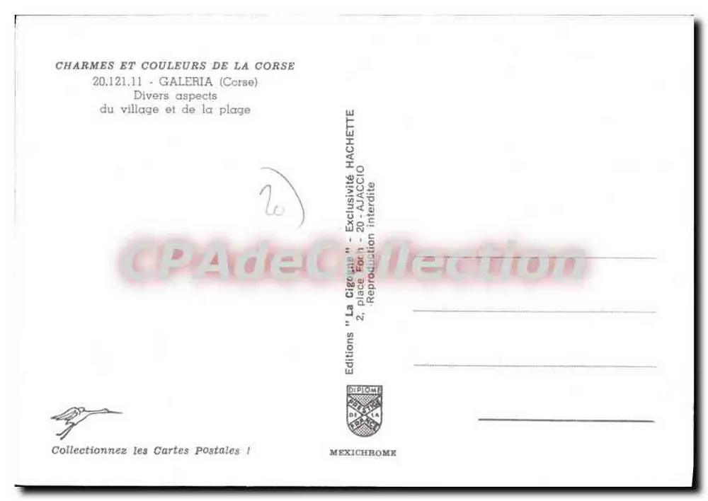 Galerie (Korsika) — Verschiedene Aspekte des Dorfes und der Bucht — Editions Diplomate - Rückseite