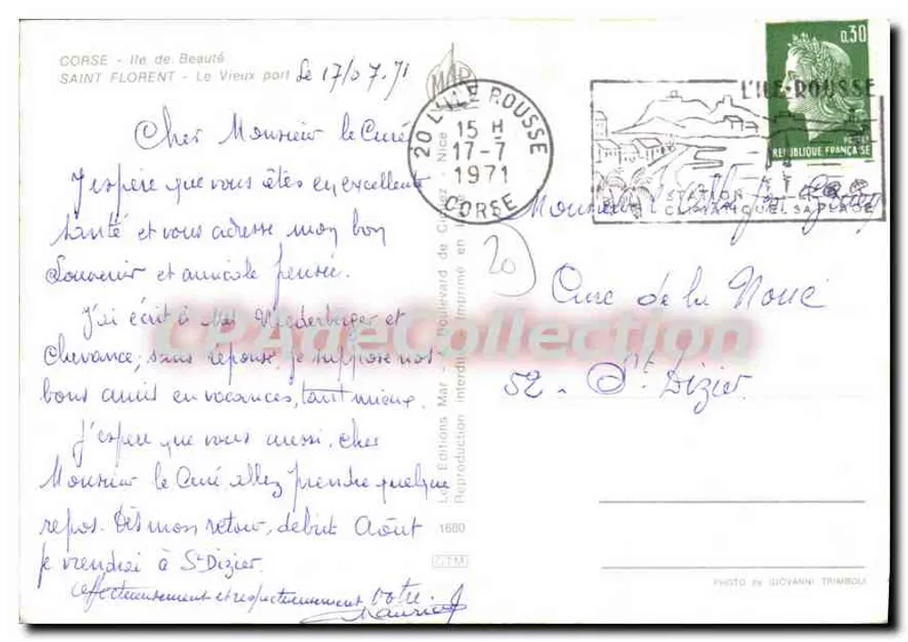 Saint-Florent — O Velho Port — Edições da Nouvelle - Verso