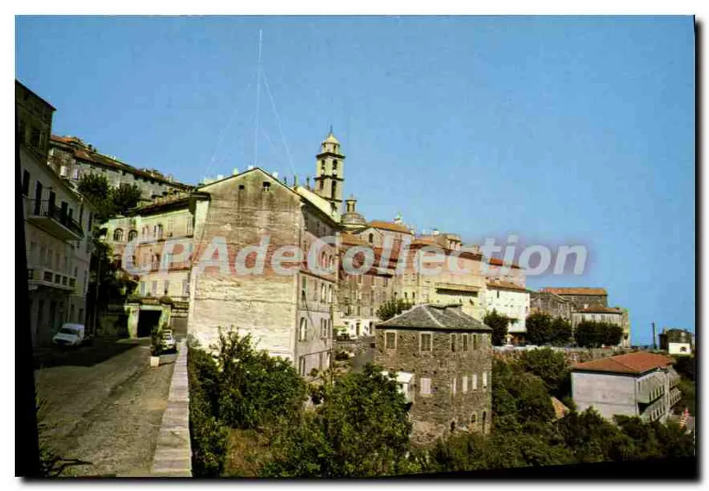 Cervione — Vista parcial — Cliché particular M. Battestini, editado por S.A.D. Route du Vittorio, 1978 - Frente