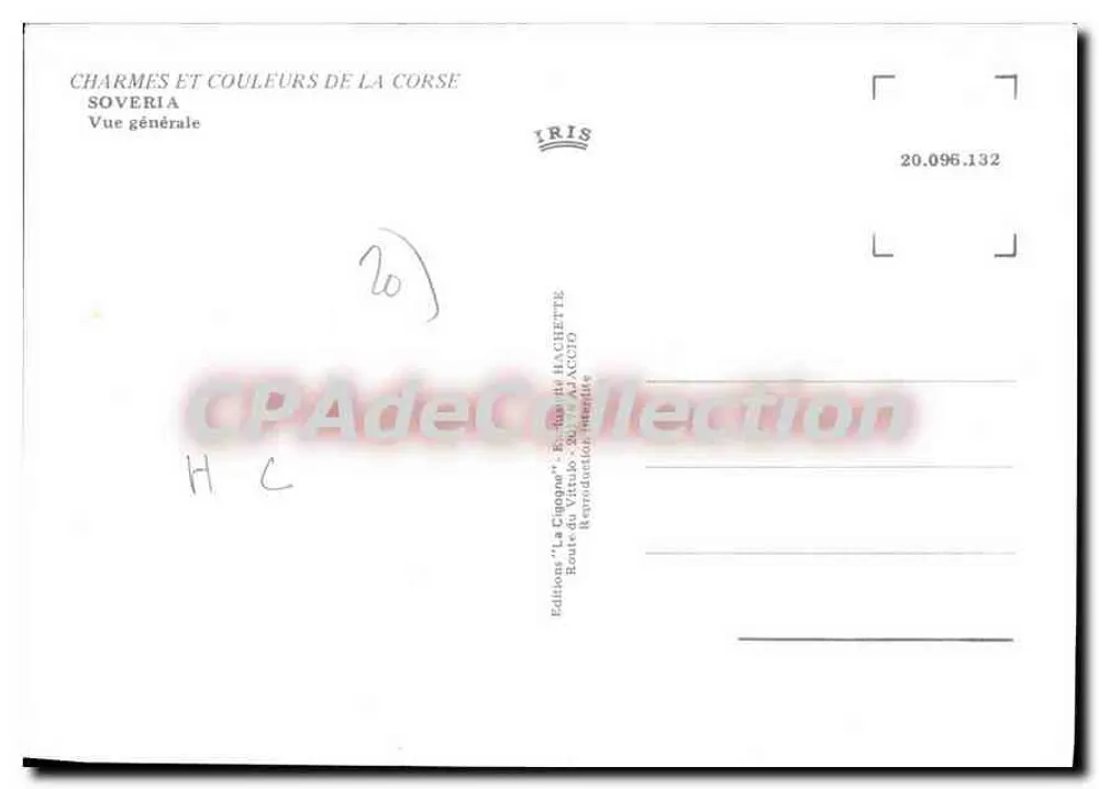 Soveria — Allgemeiner Blick — Editions 'La Cigogne', Édouard Hachette - Rückseite