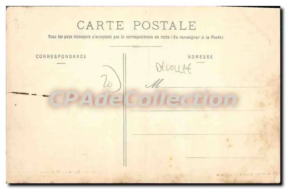Ajaccio - Estátua do 1º Consul — Coleção Simon Damiani, Bastia - Verso