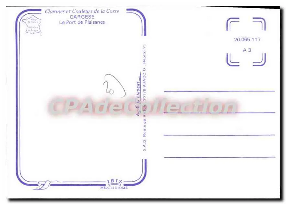 Cargèse — Port Rekreacyjny — Iris Mexichrome - Rewers