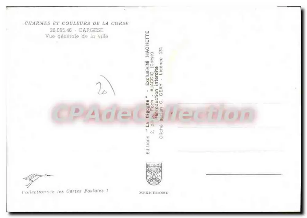 Cargèse — Allgemeiner Blick auf die Stadt — Éditions AJACCIO - Rückseite