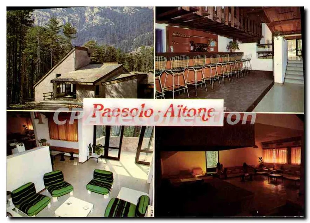 Paesolo d'Aitone — Allgemeiner Blick und Innenansicht des Zentralpavillons — Editions LA CIGOCNE - Vorderseite