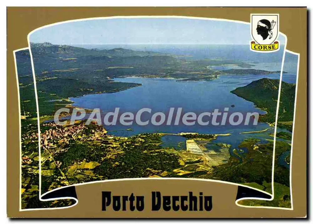 Porto Vecchio — Luftbild — Korsika, Verlag 'La Cigogne' - Vorderseite