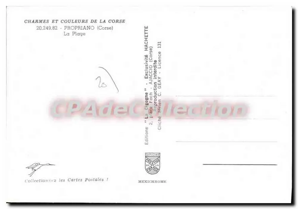 Propriano (Corse) — A Praia — Éditions Diplomont - Verso