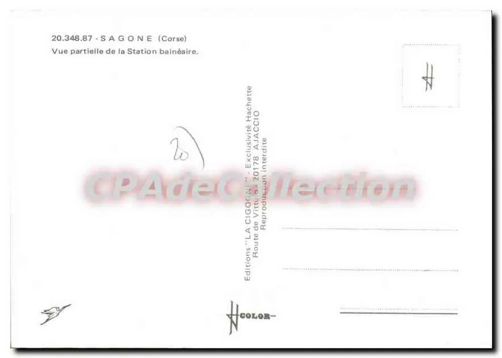 Die Storch — Teilansicht des Seebades — Editions LA CIGOGNE - Rückseite
