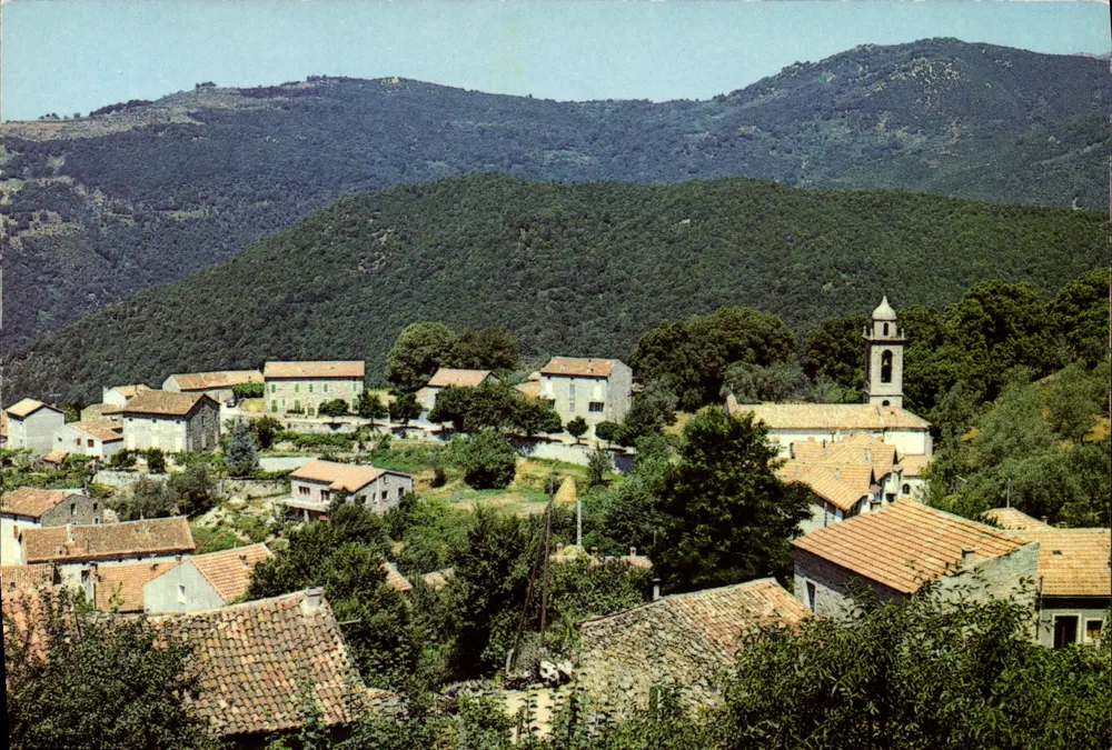 Olivese (Córsega) — Vista parcial do vilarejo — Edições 'LA CIGGONE', n° 20.186.11 - Frente